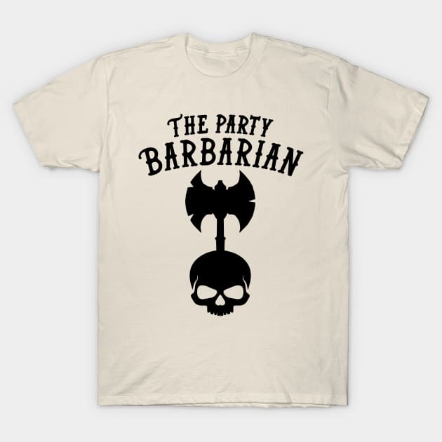 Barbarian Dungeons and Dragons T-Shirt by HeyListen